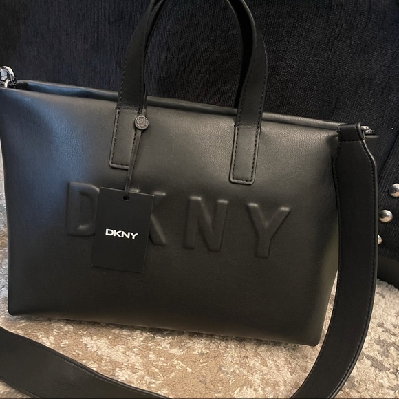 DKNY Tilly SM Zip Tote (Black) - Picture 3 of 9
